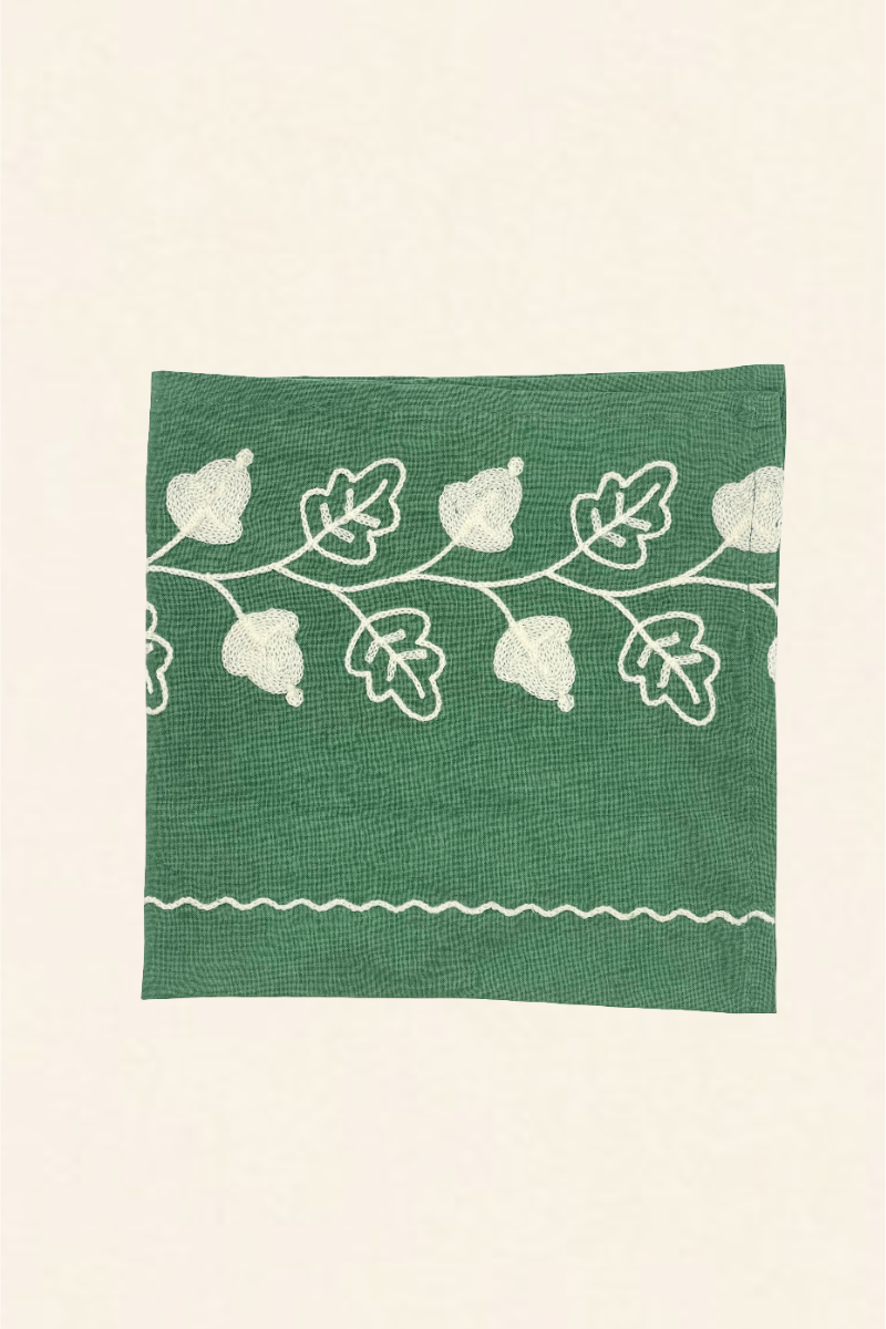 Servilleta Verde Hoja Blanca