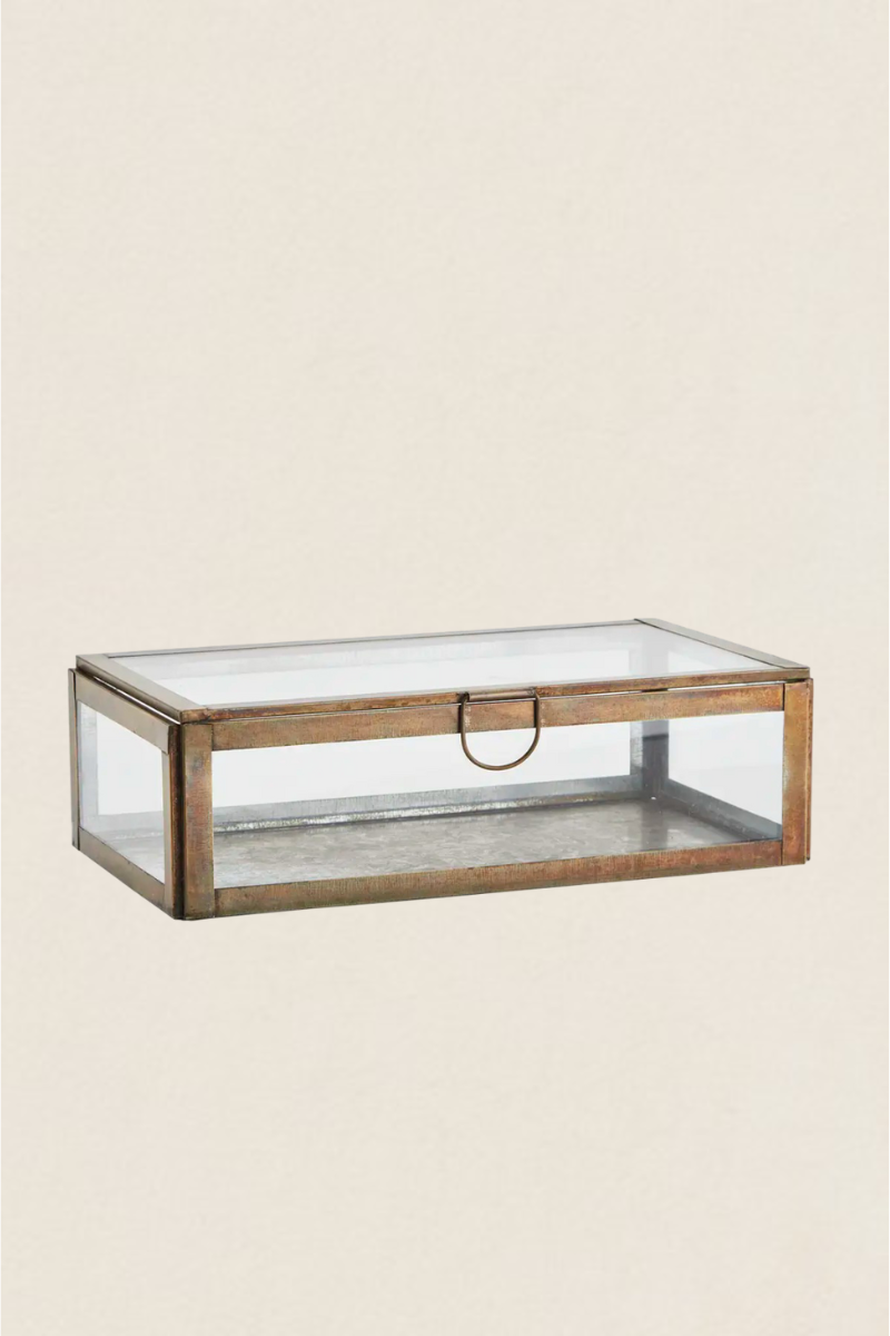 Boîte à bijoux en cristal cubique