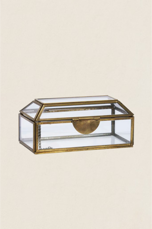 Boîte à bijoux en cristal cubique