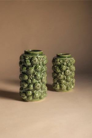 Vase asymétrique marron S