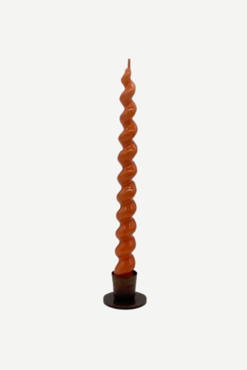 Vela Espiral Naranja 24