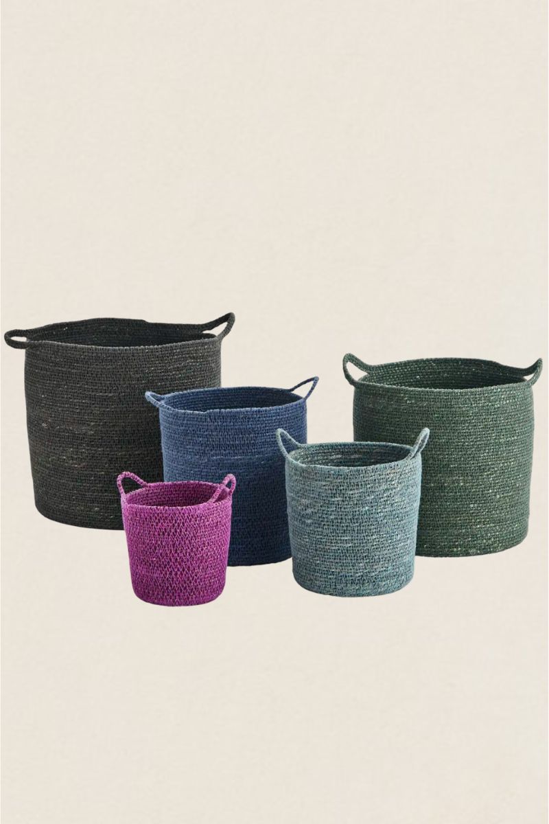 Panier en fibres naturelles