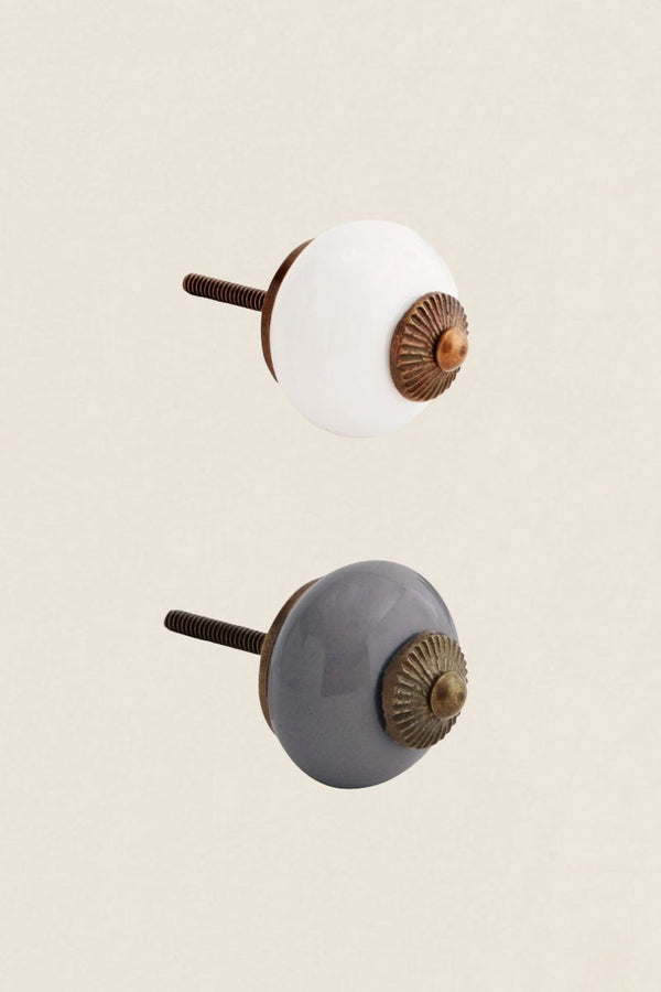 Bouton en porcelaine Bassic