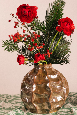 Vase bouteille en verre à essence
