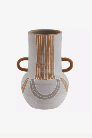 Jarrón Terracota Gris