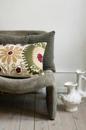 Funda de Cojín Terciopelo Bordado FCOJ07