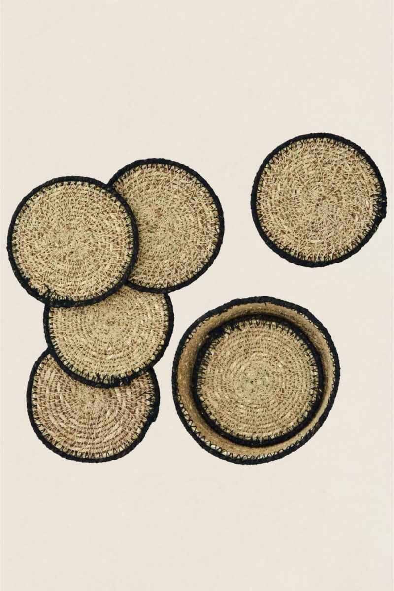 Dessous de verre en fibres naturelles