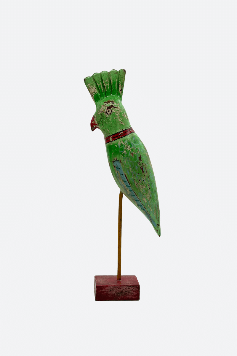 Green Wood Parrot