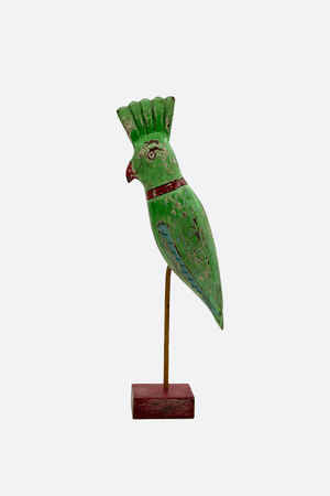 Green Wood Parrot