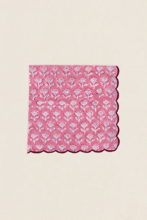 Black Leaf Embroidered Napkin