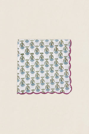 Black Leaf Embroidered Napkin