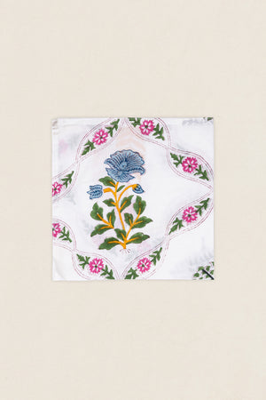 Black Leaf Embroidered Napkin