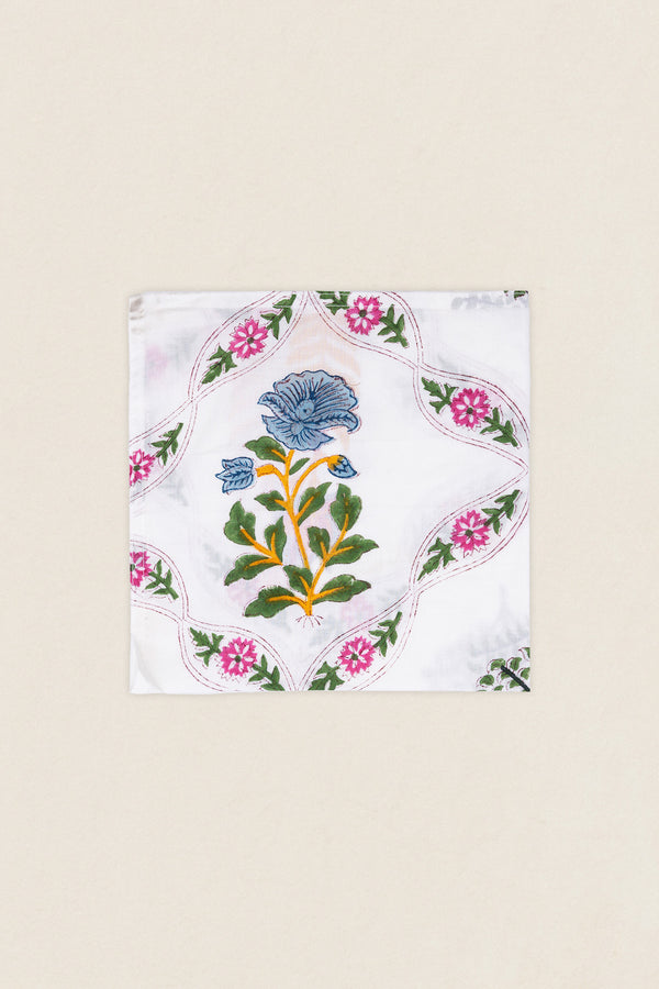 Black Leaf Embroidered Napkin