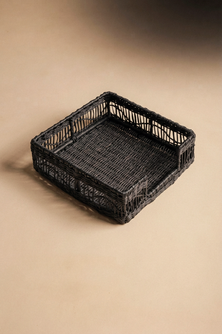Servilletero ratán negro - The Nook Store Home